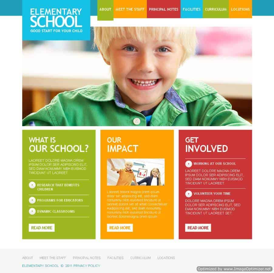 thiết kế website trường học