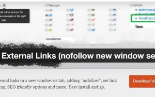 Tao The Nofollow Cac Lien Ket Ngoai Voi Plugin Wp External Links 1 1