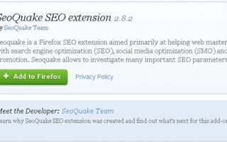 Seoquake Seo Extension